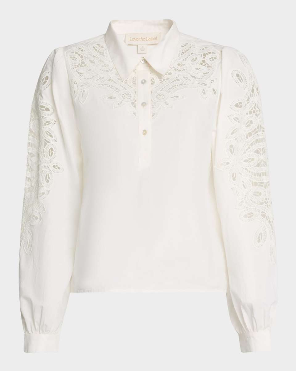 Callum Embroidered Button-Front Shirt